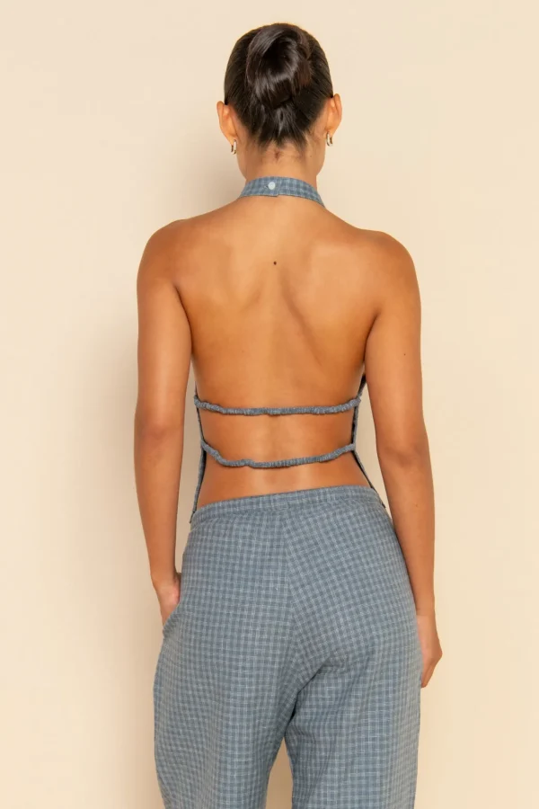 ELCE Swim ISLA PANT - BLUE CHECK* Bottoms
